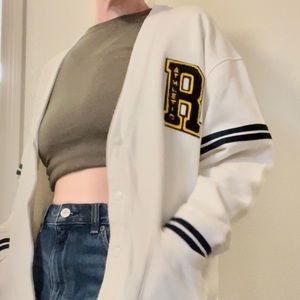 Russell athletic snap up varsity jacket